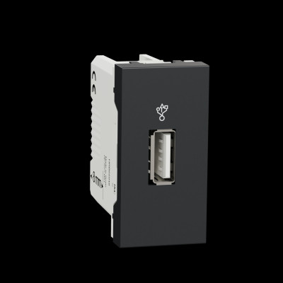 USB-коннектор 1 модуль антрацит NU342954