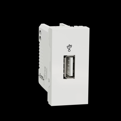 USB-коннектор 1 модуль белый NU342918