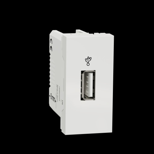 USB-коннектор 1 модуль белый NU342918
