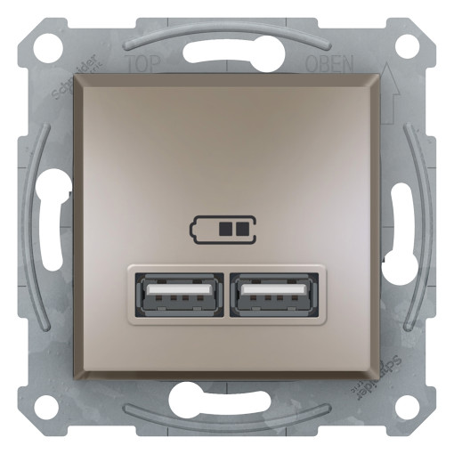 USB розетка 2,1A бронза ASFORA EPH2700269