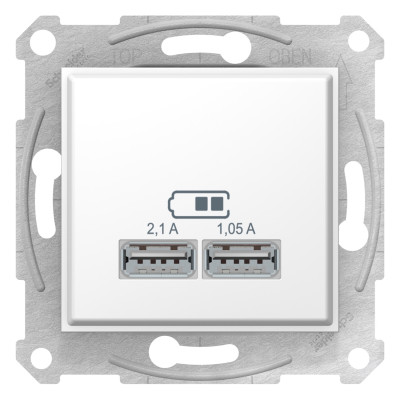 USB розетка SEDNA  SEDNA 2,1A белая SDN2710221