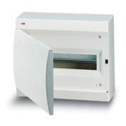 Бокс настенный ABB Unibox на 12 модулей, цвет белый с белой дверцей IP40