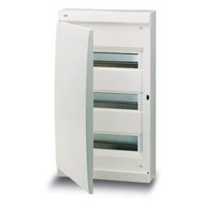Бокс настенный ABB Unibox на 36 модулей, цвет белый с белой дверцей IP40