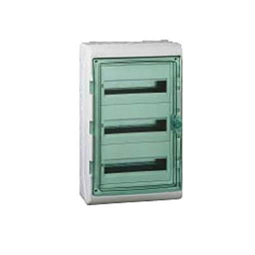 Шафа накладна, 54 мод (3ряд/18мод.) прозорі дверцята, ІР65 Kaedra Schneider Electric 13986
