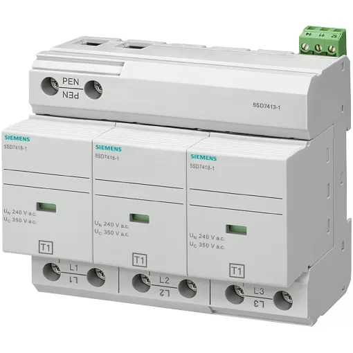 Разрядник молниезащиты тип 1 REQUIREMENT категория B, UC 350V PLUG-IN PROTECTION BLOCKS 3-полюса, 3+0 CIRCUIT для TNC-SYSTEMS W. REMOTE DISPLAY