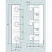 NEOZED, підстава, D02, 3-пол., 63 A, Un AC: 400 V, Un DC: 250 V, для шінн.сістеми 8US 60 mm