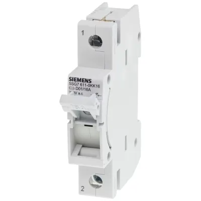 Разъединитель MINIZED D01 16A 230/400V 1P для предохранителей 2-16A Siemens 5SG7611-0KK16