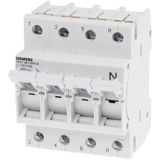 Разъединитель MINIZED D01 16A 400V 3P+N для предохранителей 2-16A
