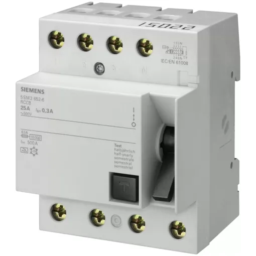 Residual current operated circuit breaker, 4-pole, type AC, In: 100 A, 100 mA, Un AC: 400 V