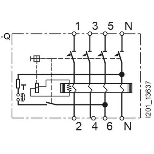 UZO тип A 25A 3 + N-POL 300MA 400V 4MW коротко затрочено