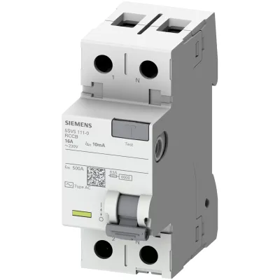 Узо тип аC 25A 1+N--полюсн. 100MA 230V 2TE Siemens 5SV5412-0
