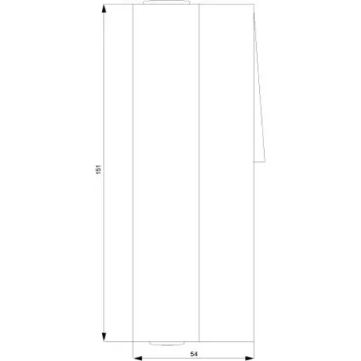 DELTA FLACHE кнопка комбінована з розетки IP44 10/16а 250V навісного монтажу з нульового провідника з кріпильних елементів