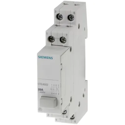 Кнопка 3 НВ + 1 нз без функції залипання, сірий Siemens 5TE4802 Кнопка 3 НВ + 1 нз без функції залипання, сірий Siemens 5TE4802
