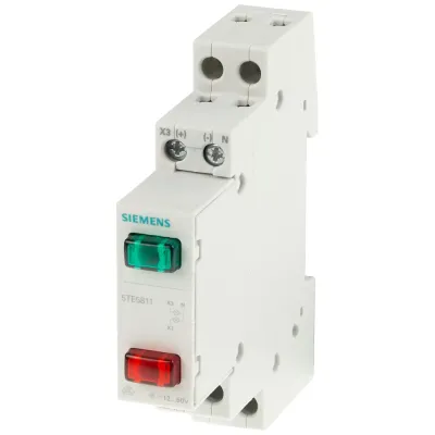 Світовий сигналізатор D = 70мм 230в 2лампи червона + зелена Siemens 5TE5801