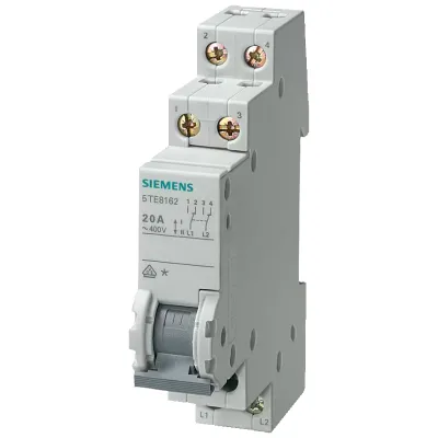 Проходной выключатель D=70мм 20а 2W Siemens 5TE8162