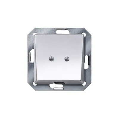 DELTA I-SYSTEM алюминевый металлик защитная крышка розетки 55X55MM Siemens 5TG1251