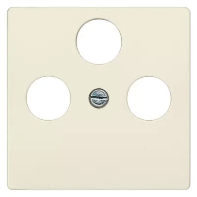 DELTA I-SYSTEM електричний білий кришка розетки для RF/TV/SAT 55X55MM 2/3 отвори Siemens 5TG2528-2