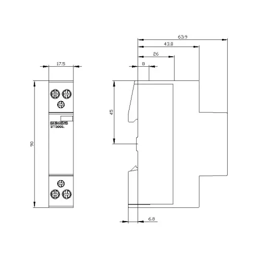 INSTA контактор с 2 NO CONTACTS CONTACT FOR AC 230, 400V 20A ACTIVATION ACDC24V
