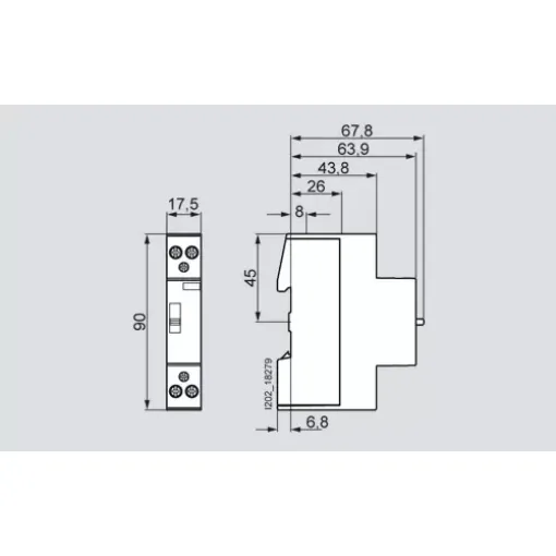 INSTA контактор 0/1 AUTOMATIC с 2 NO CONTACTS CONTACT FOR AC 230, 400V 20A ACTIVATION AC230V DC220V