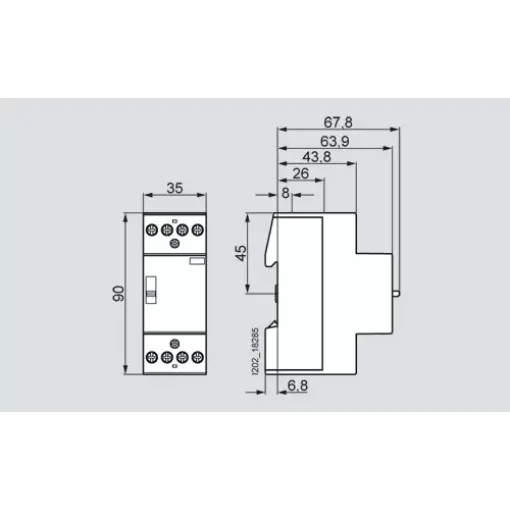 INSTA-контактор 0/1 AUTOMATIC ас 230/230в 25 A 4 но INSTA-контактор 0/1 AUTOMATIC ас 230/230в 25 A 4 но