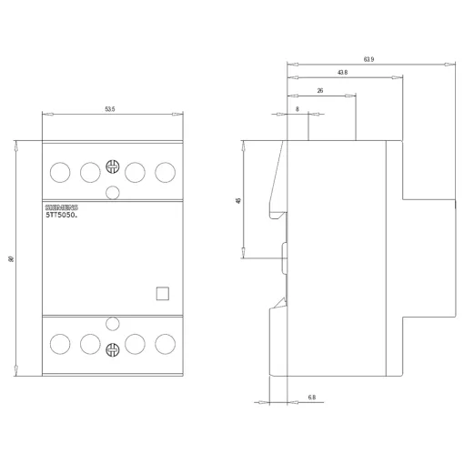INSTA-CONTACTOR AS 230/24V 63 A 4 NZ