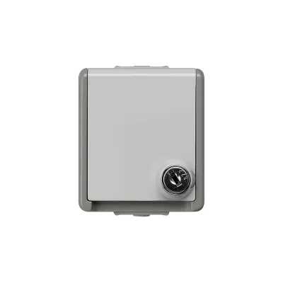 DELTA FLACHE розетка SCHUKO с крышкой 10A DC/16а AC 250в IP44 навесного монтажа брызгозащищенная с замком Siemens 5UB4714
