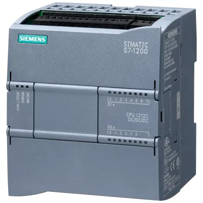 SIPLUS S7-1200 CPU 1212C DC/DC/DC FOR MEDIAL STRESS WITH CONFORMAL COATING BASED ON 6ES7212-1AE40-0XB0 . COMPACT CPU, DC/DC/DC, ONBOARD I/O: 8 DI 24V DC 6 DO 24 V DC, 2 AI 0 - 10V DC POWER SUPPLY: 20.4 - 28.8 V DC PROGRAM/DATA MEMORY: 50 KB 6AG1212-1AE40-