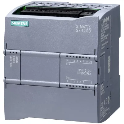 SIPLUS S7-1200 CPU 1212C DC/DC/RLY -40 ... +70 DEGREES C WITH CONFORMAL COATING BASED ON 6ES7212-1HE40-0XB0 . ONBOARD I/O: 8 DI 24V DC, 6 DO RELAY 2A, 2 AI 0 - 10V DC POWER SUPPLY: 20,4 - 28,8 V DC PROGRAM/DATA MEMORY: 50 KB 6AG1212-1HE40-2XB0