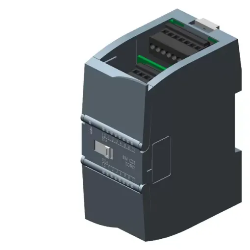 Siplus S7-1200, модуль дискретних входів/виходів SM 1223 8DI/8DQ/R робоча температура -25 ... + 70°C, зі стійким покриттям, на основі 6ES7223-1ph32-0xb0 . модуль дискретних входів / виходів SM 1223, 8 DI / 8 DQ, 8 DI =24 в, SINK / SOURCE, 8 DO, реле 2 а