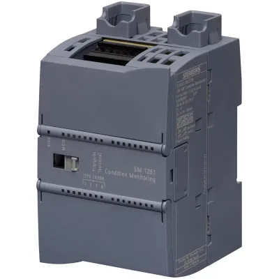 SIPLUS CMS1200, базовий модуль вібродіагностики SM1281 для SIMATIC S7-1200, 4 канали для підключення IEPE-датчиків віброприскорення; 1 дискретний вхід для вимірювання швидкості обертання 6AT8007-1AA10-0AA0
