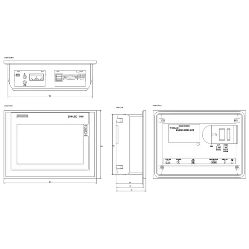 SIMATIC TP700 COMFORT, панель оператора SIMATIC HMI серії COMFORT, сенсорне управління - 6AV2124-0GC01-0AX0