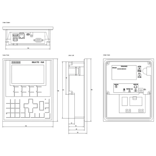 SIMATIC KP400 COMFORT, панель оператора SIMATIC HMI серії COMFORT, управління клавішами, 4 \