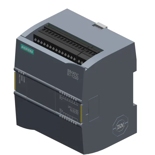 SIMATIC S7-1200F, цпу 1212 FC, компактное цпу, DC/DC/DC, встроенные входы/выходы: 8 DI =24 в, 6 DO =24 в, 2 AI =0 - 10 в, питание: =20,4 - 28,8 в, память программы/такнных — 100 кб