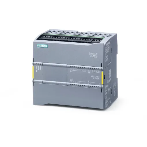 SIMATIC S7-1200F, відмовобезпечне компактне цпу CPU 1214 FC DC/DC/DC, вбудовані входи/виходи: 14 DI =24 в, 10 DO =24 в, 2 AI =0 - 10 в, блок живлення: =20.4-28.8 в, пам\'ять програми/даних: 125 кб