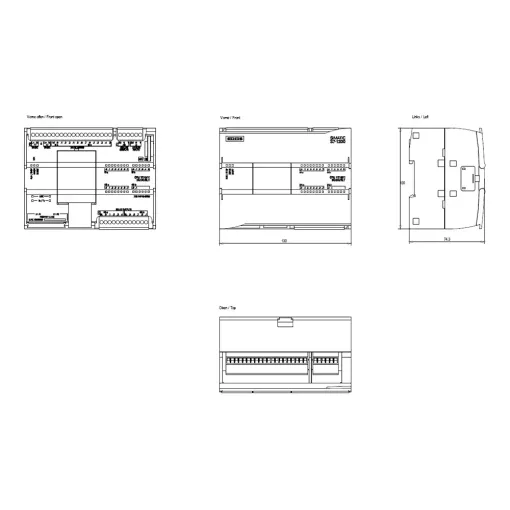 SIMATIC S7-1200F, відмовобезпечне компактне цпу CPU 1215 FC, DC/DC/RELAY, 2 порти PROFINET, вбудовані входи/виходи: 14 DI =24 в, 10 DO реле 2 A, 2 AI =0-10 в, 2 AO 0-20 ма, напруга живлення: =20,4 - 28,8 в, пам\'ять програми/даних: 150 кб