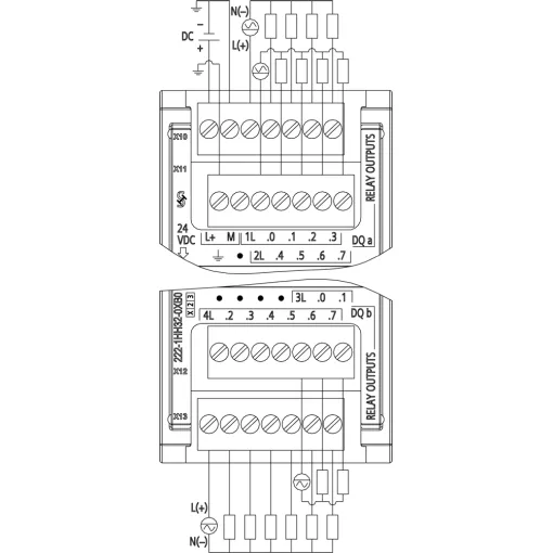 SIMATIC S7-1200, модуль дискретного виводу SM 1222, 16DO, релейні виходи 2 A