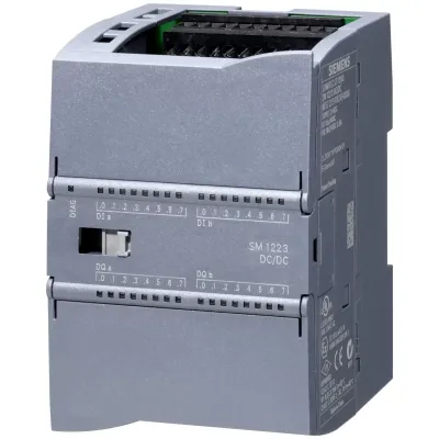SIMATIC S7-1200, модуль дискретного вводу-виводу SM 1223, 16DI / 16DO, 16DI =24 в, входи SINK/SOURCE, 16DO, транзисторні виходи 0,5 A 6ES7223-1BL32-0XB0
