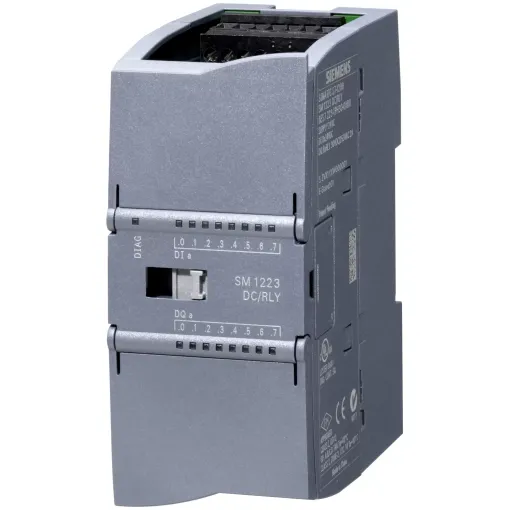 SIMATIC S7-1200, модуль дискретного вводу-виводу SM 1223, 8DI / 8DO, 8DI =24 в, входи SINK / SOURCE, 8DO, релейні виходи 2 A