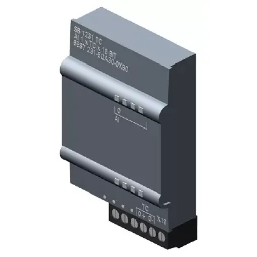 SIMATIC S7-1200, системна плата термопари SB 1231 TC, 1 аналоговий вхід (термопара), 1-канальна, термопари J або K