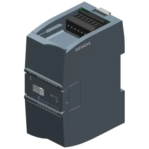 SIMATIC S7-1200, модуль аналогового виводу, SM 1232, 4 AO, + / - 10в, роздільна здатність 14 біт або 0-20 MA, роздільна здатність 13 біт