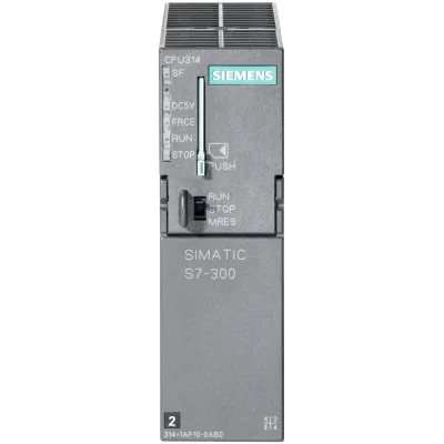 SIMATIC S7-300, цпу CPU 314 з інтерфейсом MPI, вбудований блок живлення =24 в, 128 кбайта робочої пам`яті, для роботи необхідна карта пам`яті MICRO MEMORY CARD 6ES7314-1AG14-0AB0