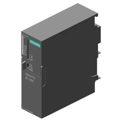 SIMATIC S7-300, цпу CPU 314 з інтерфейсом MPI, вбудований блок живлення =24 в, 128 кбайта робочої пам\'яті, для роботи необхідна карта пам\'яті MICRO MEMORY CARD