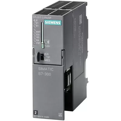SIMATIC S7-300, цпу CPU 317-2 PN/DP, 1 мбайт робочої пам`яті, 1. інтерфейс MPI / DP 12 мбіт/с, 2. інтерфейс ETHERNET PROFINET, з 2х-портовим комутатором, для роботи необхідна карта пам`яті MICRO MEMORY CARD 6ES7317-2EK14-0AB0