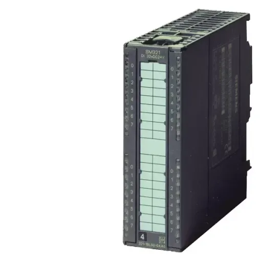 SIMATIC S7-300, SM 321, модуль введення дискретних сигналів: оптоелектронний поділ зовнішніх і внутрішніх ланцюгів, 32 входи =24в (1 X 32 входи). 40-полюсний фронтальний з\'єднувач замовляється окремо