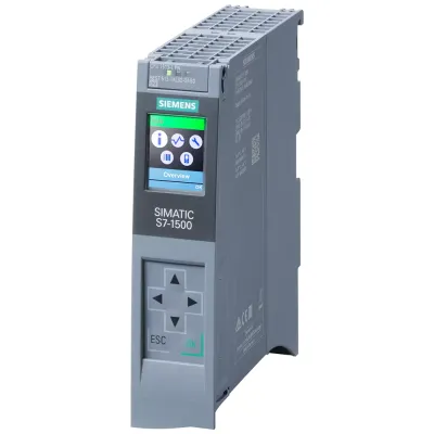 SIMATIC S7-1500, центральный процессор CPU 1513-1 PN, рабочая память 300 кб для программы и 1,5 мб для такнных, 1 интерфейс - PROFINET IRT с 2х-портовым коммутатором, производительность 40 нс на битовую операцию, необходима карта памяти SIMATIC MC 6ES7513