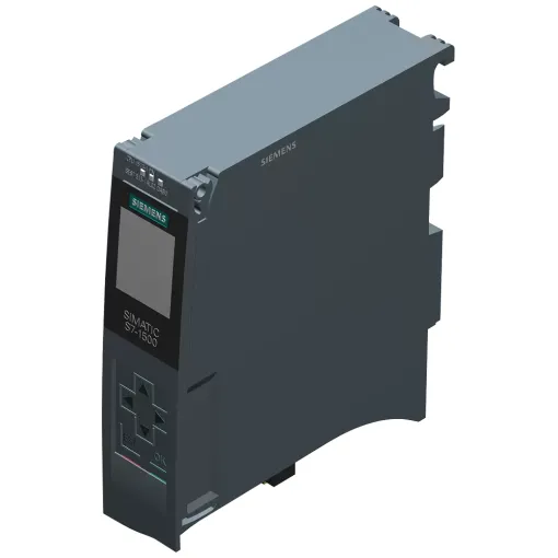SIMATIC S7-1500, центральный процессор CPU 1513-1 PN, рабочая память 300 кб для программы и 1,5 мб для такнных, 1 интерфейс - PROFINET IRT с 2х-портовым коммутатором, производительность 40 нс на битовую операцию, необходима карта памяти SIMATIC MC