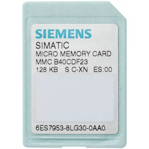 SIMATIC S7, микрокарта памяти MMC для S7-300/C7/ET 200, 3.3 в NFLASH, 512 кбайт