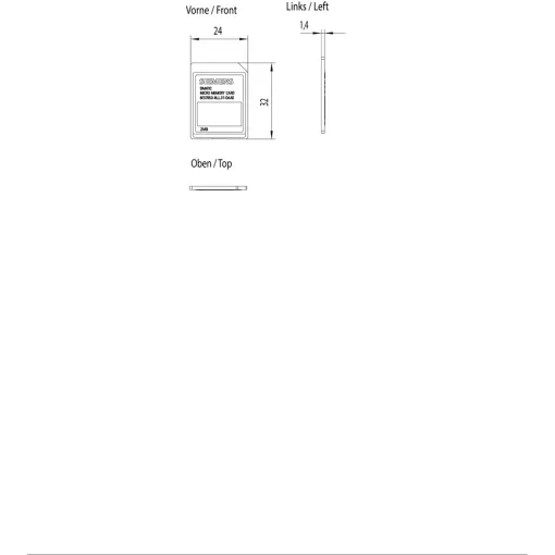 SIMATIC S7, микрокарта памяти MMC для S7-300/C7/ET 200, 3.3 в NFLASH, 2 мбайта