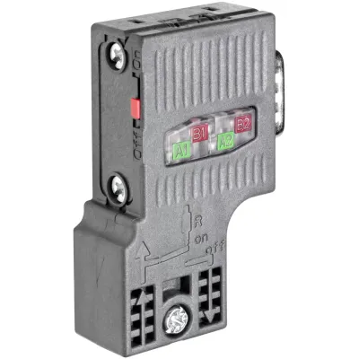 SIMATIC DP, шинний з`єднувач для підключення до мереж PROFIBUS до 12 мбіт/с, відведення кабелю під кутом 90 градусів, 15,8 X 59 X 35,6 MM (шхвхг), IPCD, технологія FAST CONNECT, без роз`єму для підключення програматора 6ES7972-0BA52-0XA0