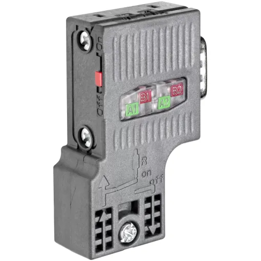 SIMATIC DP, шинний з\'єднувач для підключення до мереж PROFIBUS до 12 мбіт/с, відведення кабелю під кутом 90 градусів, 15,8 X 59 X 35,6 MM (шхвхг), IPCD, технологія FAST CONNECT, без роз\'єму для підключення програматора